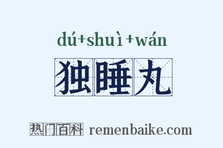 独睡丸是什么意思的图片